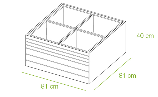 Velikost L <span>4 nádoby</span>